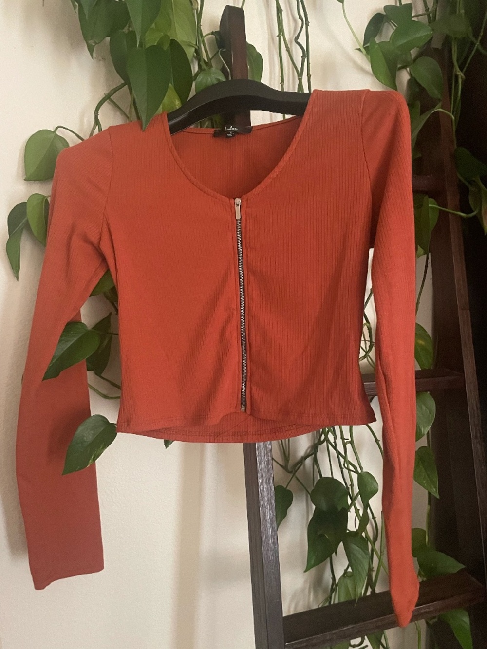 Lulus Zip Crop Sweater